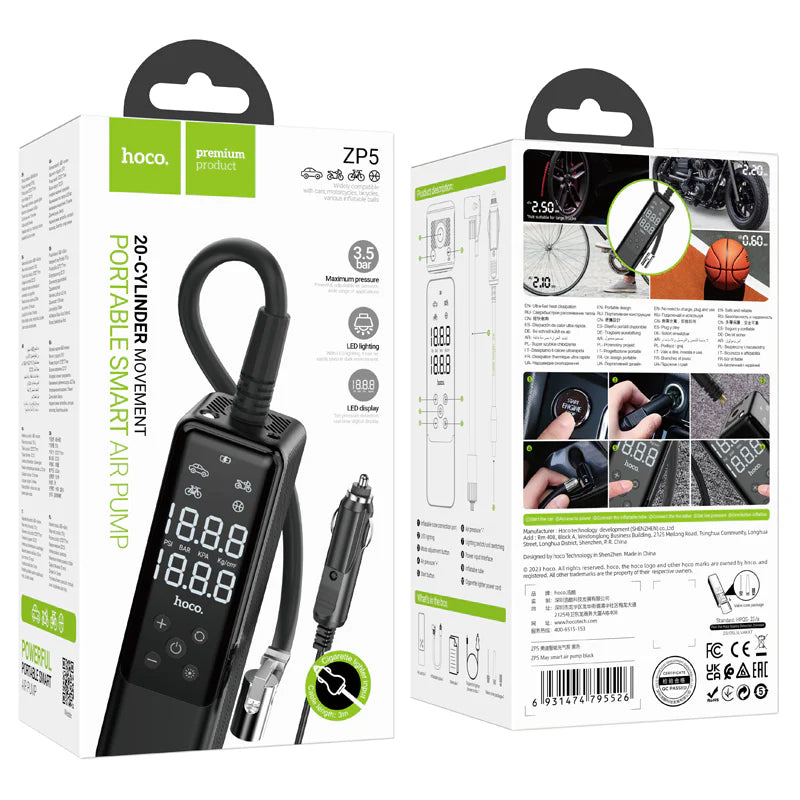 HOCO PORTABLE SMART AIRPUMP HOCO PORTABLE SMART AIRPUMP